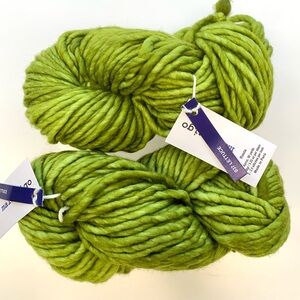 Brand new 2 Skeins Malabrigo Rasta Yarn Lettuce Super Bulky Pure Merino Wool